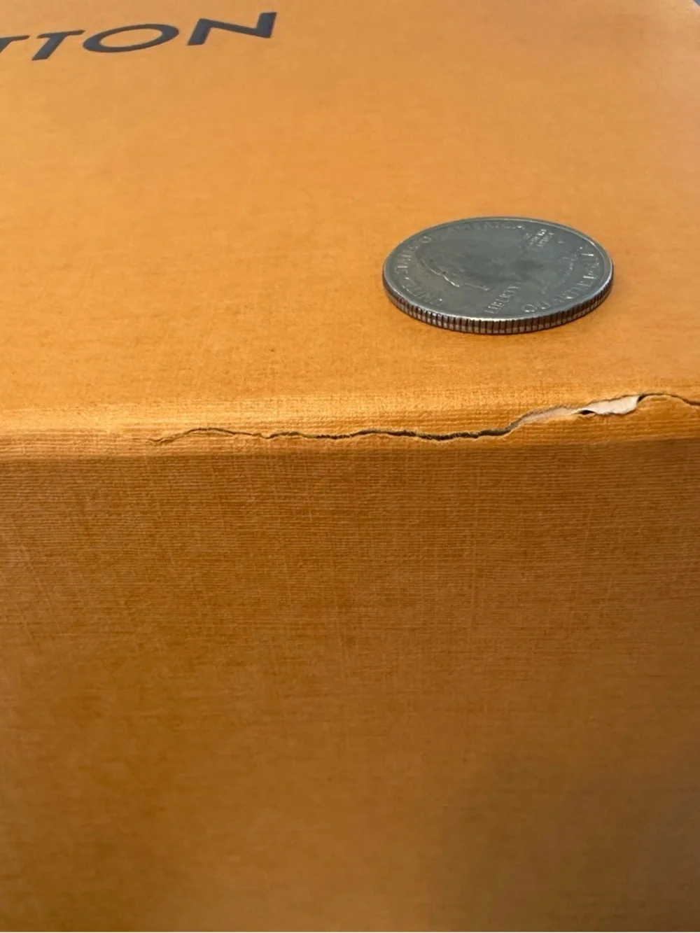 Louis Vuitton Storage Drawer-style Orange Box – Large Size – Authentic